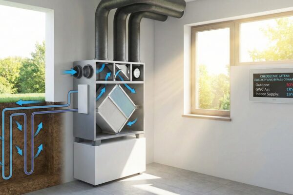 Maksymalizacja chłodzenia latem: jak GWC i automatyczny bypass w rekuperatorach REQNET zwiększają efektywność wentylacji mechanicznej