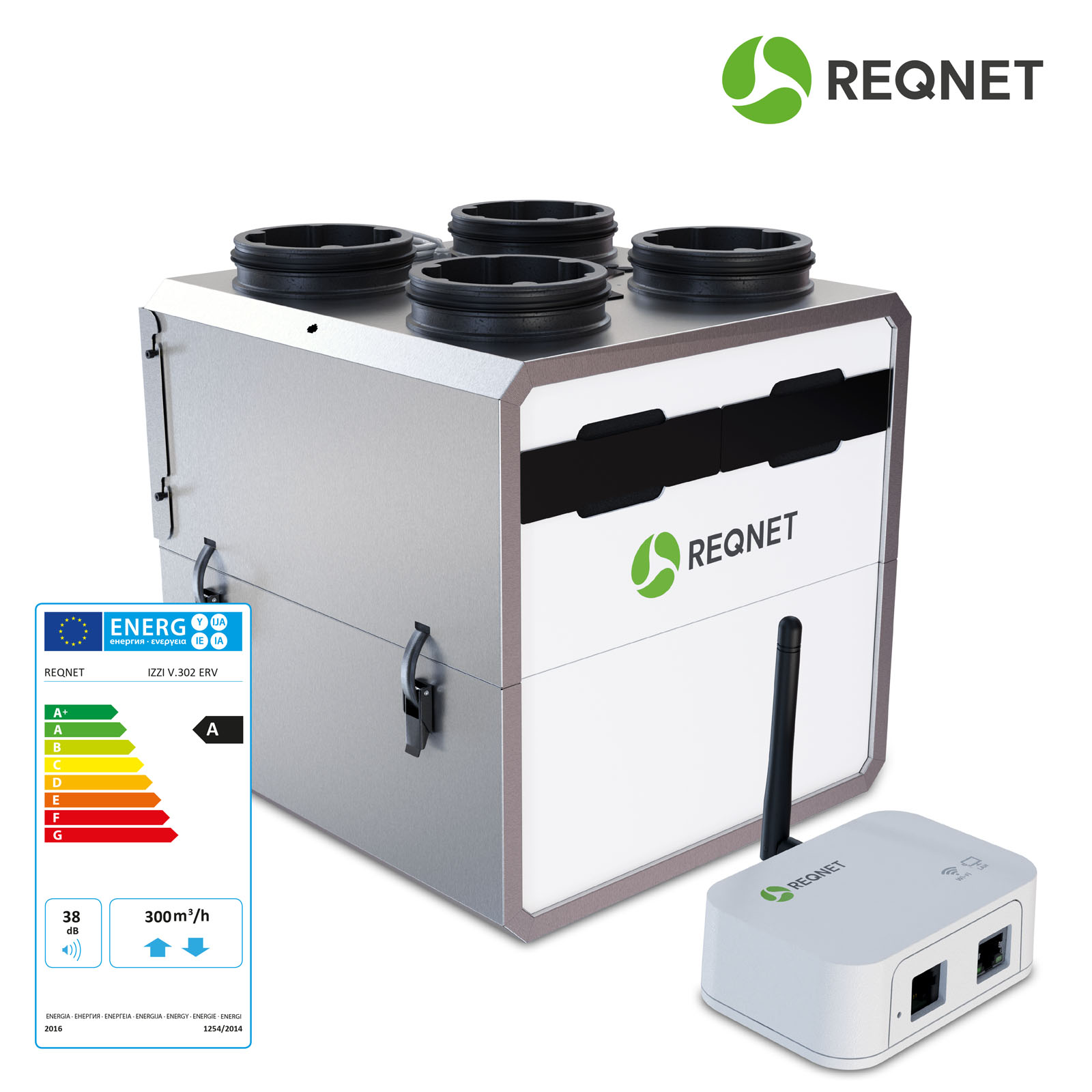 Rekuperator IZZI V.302/402 ERV CONNECT z modułem WiFi