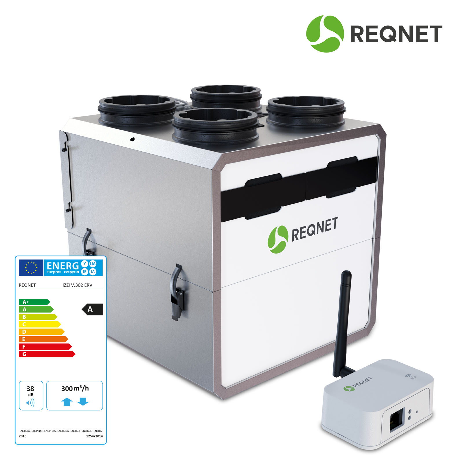 Rekuperator IZZI V.302/402 ERV CONNECT z modułem WiFi