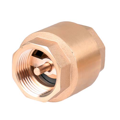 Zawór zwrotny z mosiężnym grzybkiem