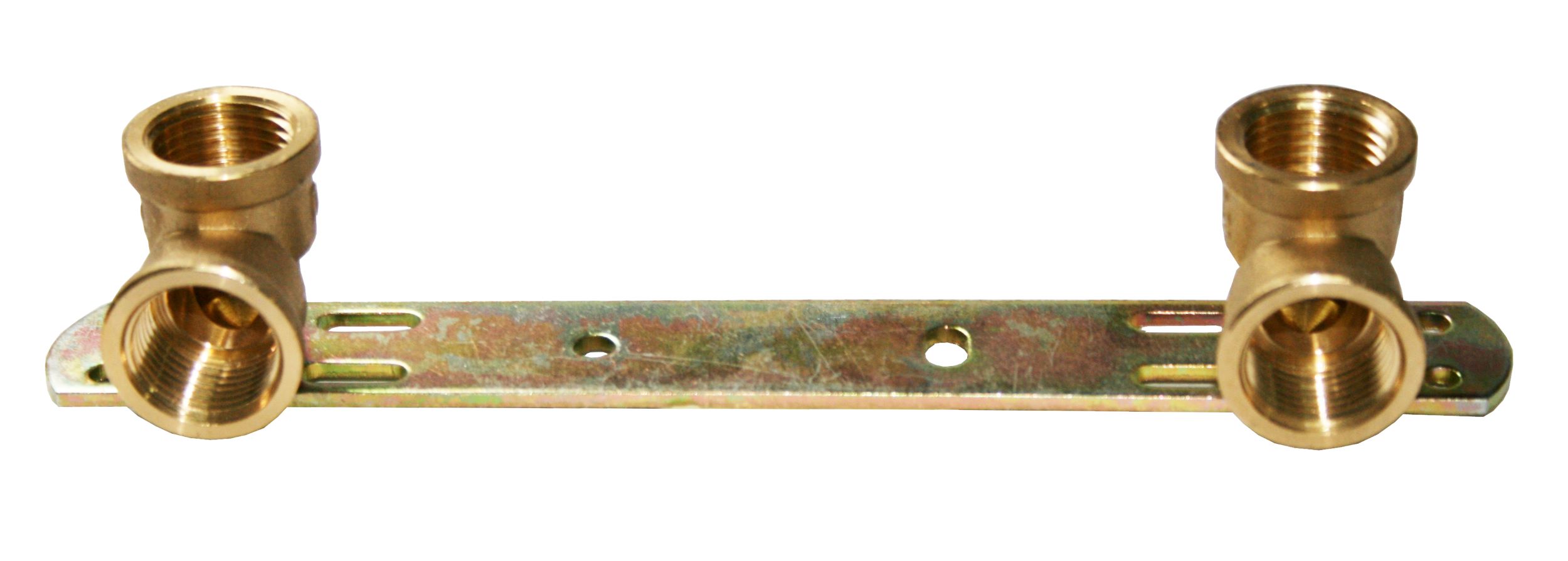 Listwa metalowa z kolankiem mosiężnym 1/2 x 1/2