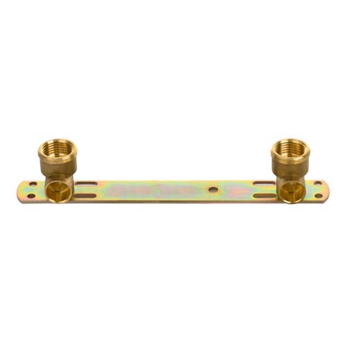 Listwa metalowa z kolankiem mosiężnym 15mm x 1/2
