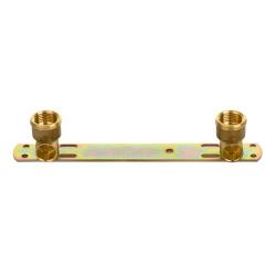 Listwa metalowa z kolankiem mosiężnym 15mm x 1/2