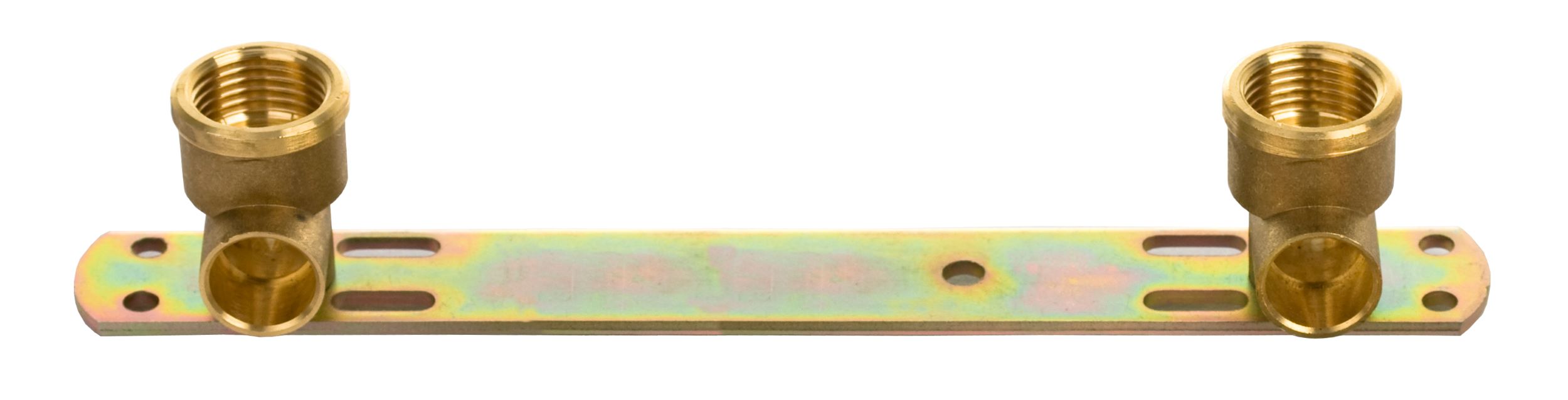 Listwa metalowa z kolankiem mosiężnym 15mm x 1/2&amp;quot;