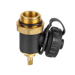 Zawór spustowy 1/2" obrotowy, plastikowy