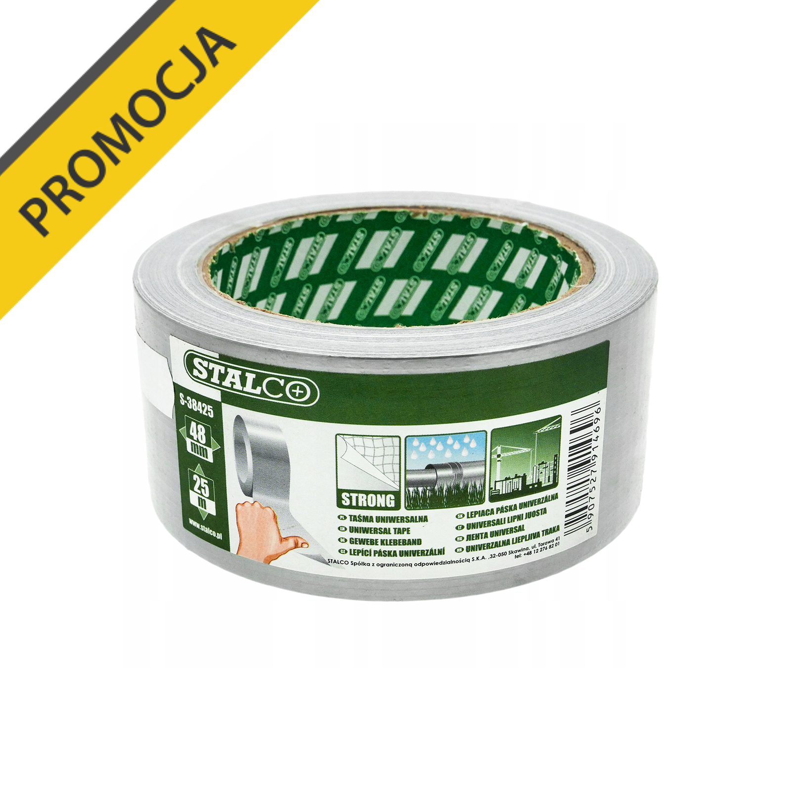 Taśma uniwersalna 48 mm x 25 m STALCO