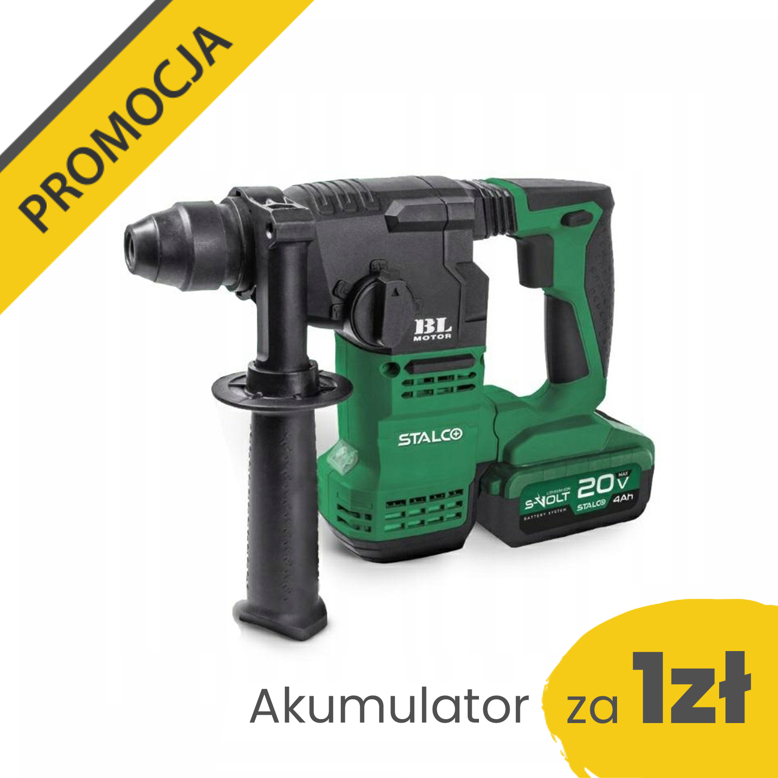 Młotowiertarka akumulatorowa RHS20-18BL 20V SDS Plus STALCO