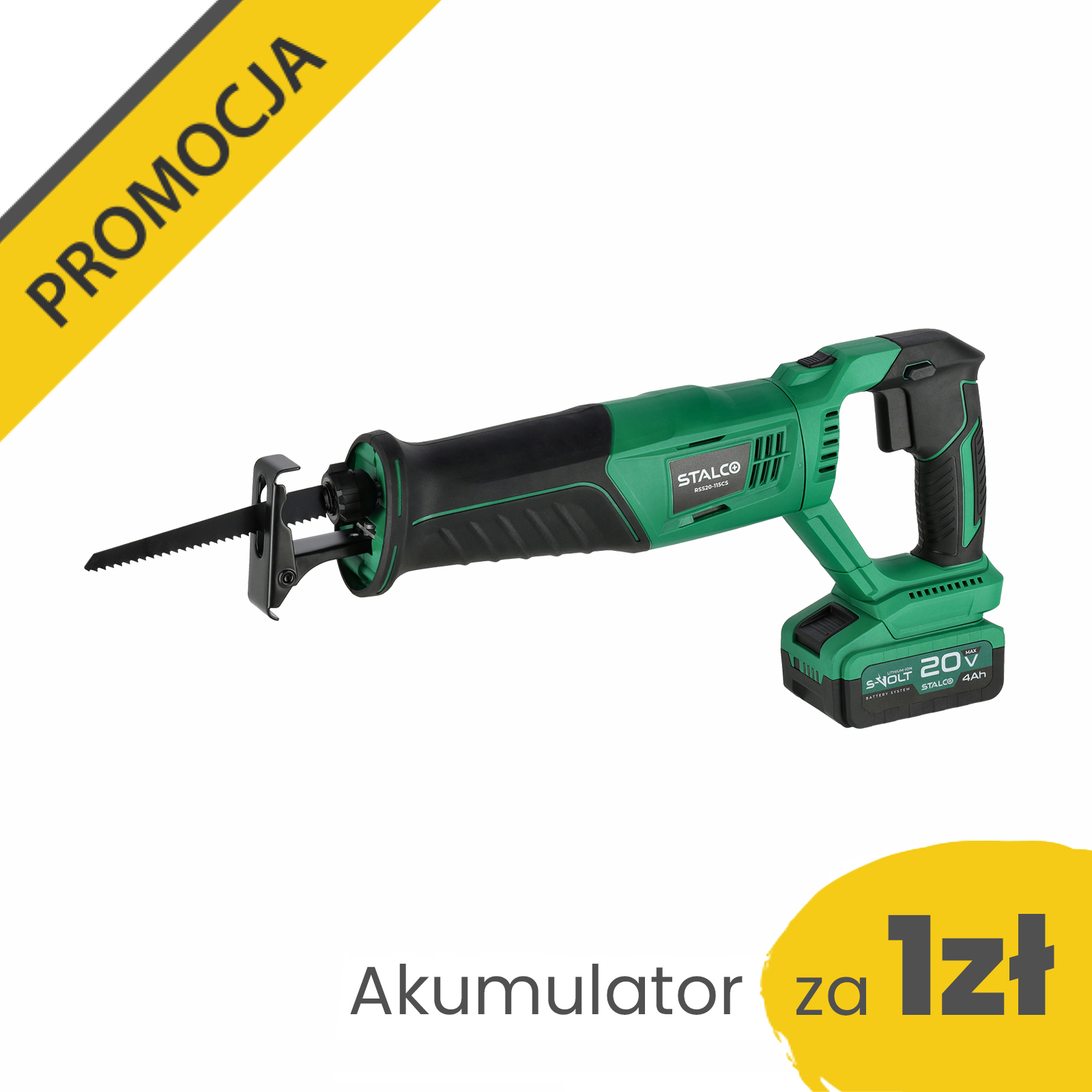 Piła szablasta akumulatorowa RSS20-115CS STALCO