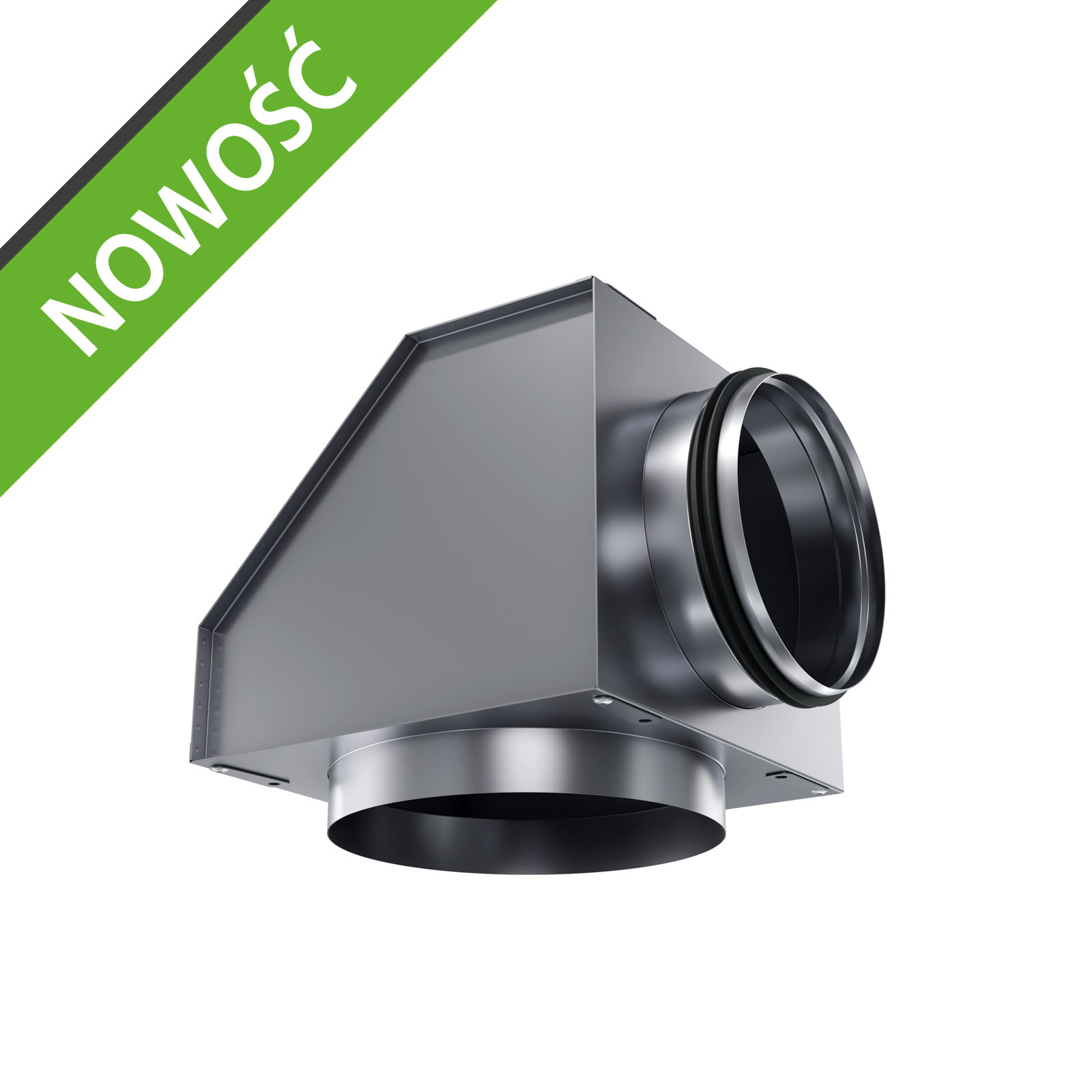 Skrzynka kątowa PEFLEX INOX do czerpni/wyrzutni w podbitce